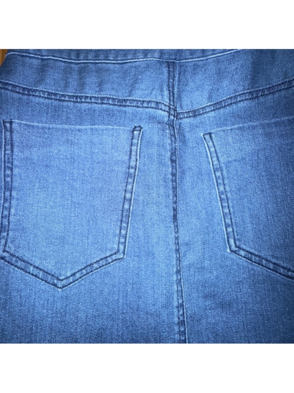 Harper Heritage size M denim mini skirt with 4 side button closure - Picture 6 of 7